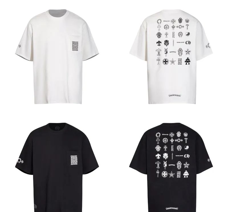 Chrome Hearts クロムハーツ 快適な着心地！軽量半袖トップス 2色兼用 男女兼用 レディース メンズ 6092