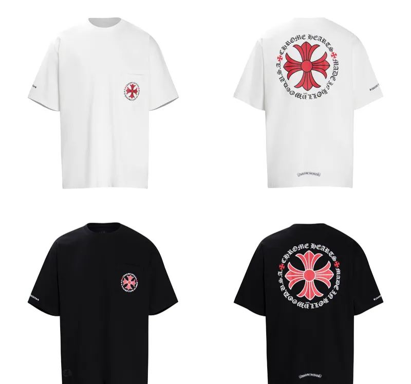 Chrome Hearts クロムハーツ スタイリッシュ＆快適 デイリーユースの半袖Tシャツ  2色兼用 男女兼用 レディース メンズ 6001