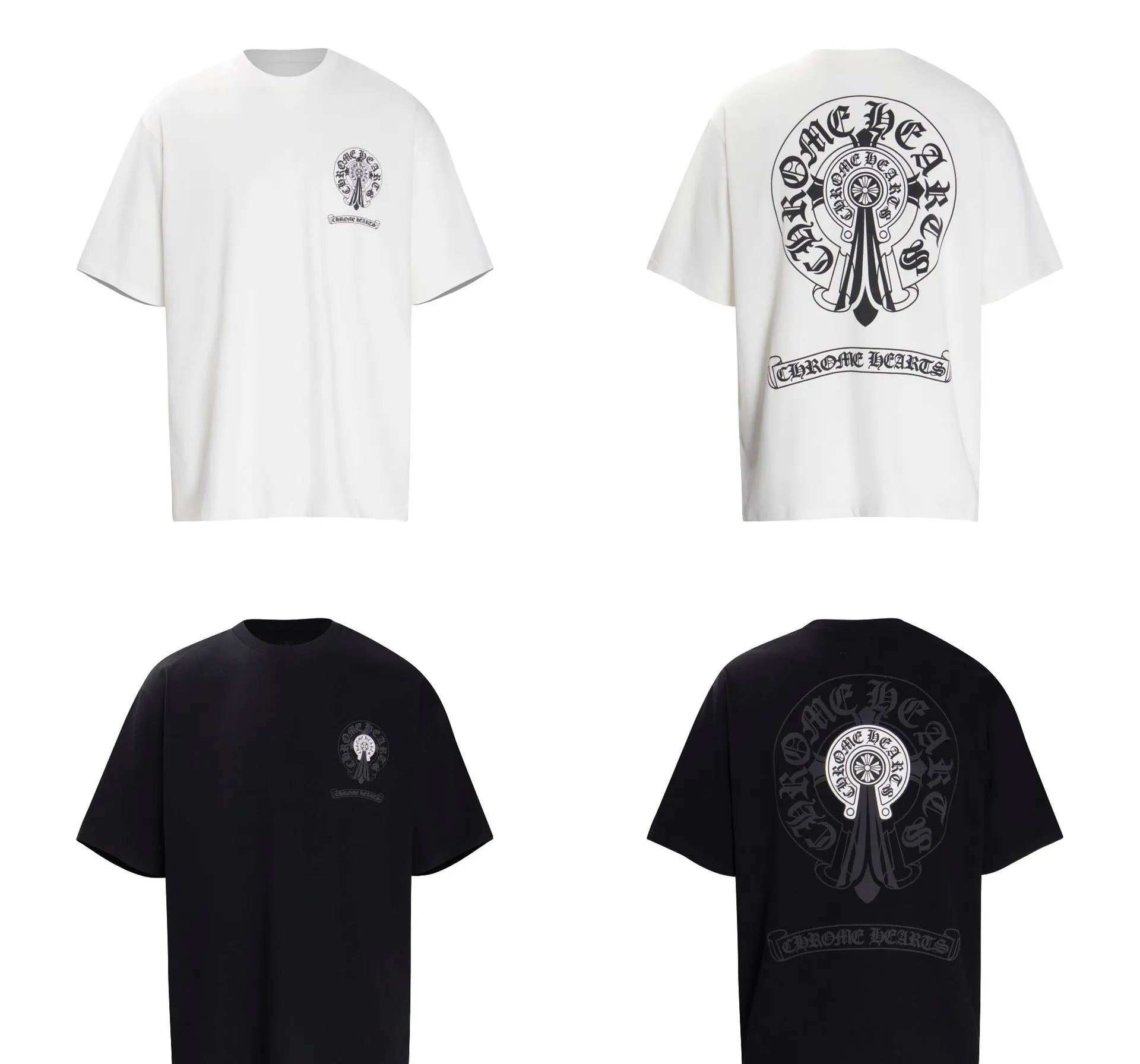 Chrome Hearts クロムハーツ ファッションのアクセントに おしゃれ半袖Tシャツ 2色兼用 男女兼用 レディース メンズ 6006