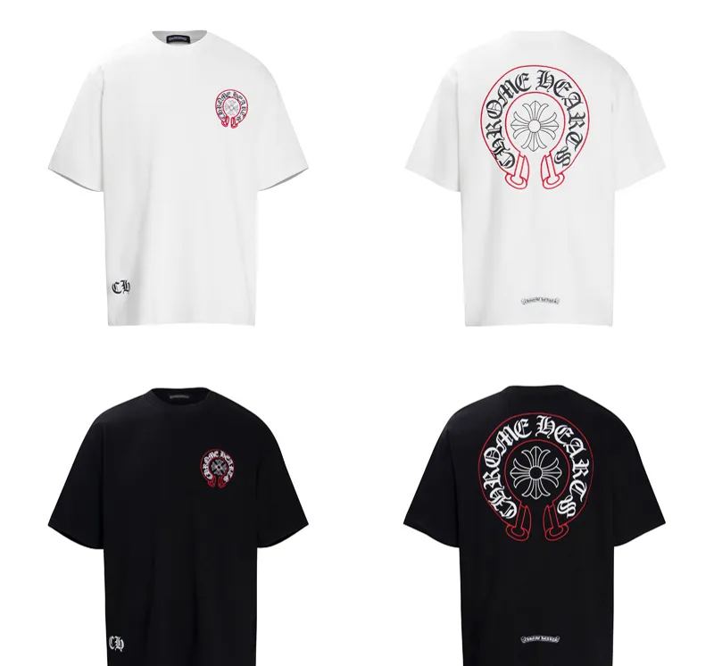Chrome Hearts クロムハーツ 万能スタイル シンプル半袖Tシャツ 2色兼用 男女兼用 レディース メンズ 6008