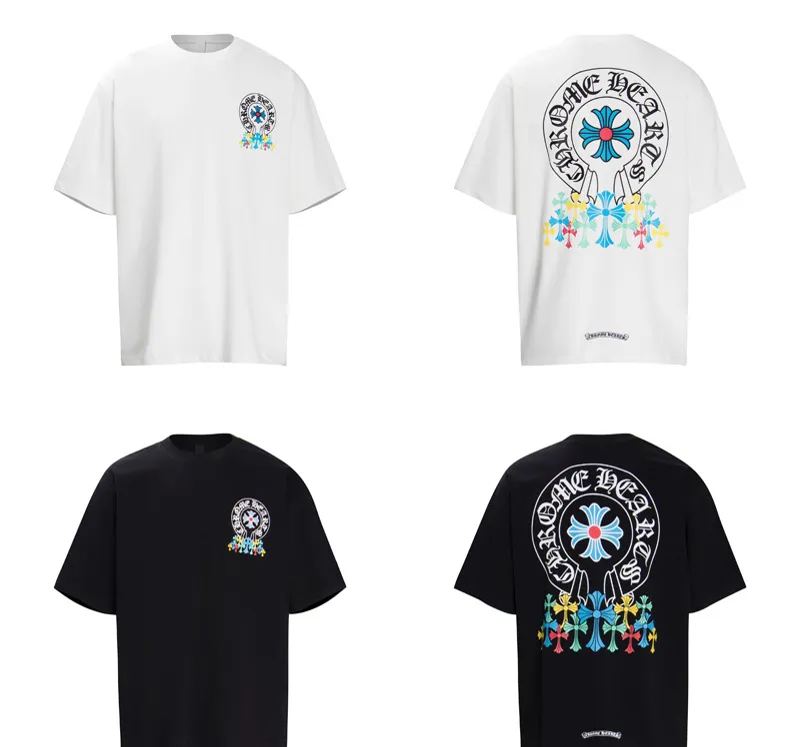 Chrome Hearts クロムハーツ  ミニマルデザイン 使いやすい半袖Tシャツ 2色兼用 男女兼用 レディース メンズ 6011