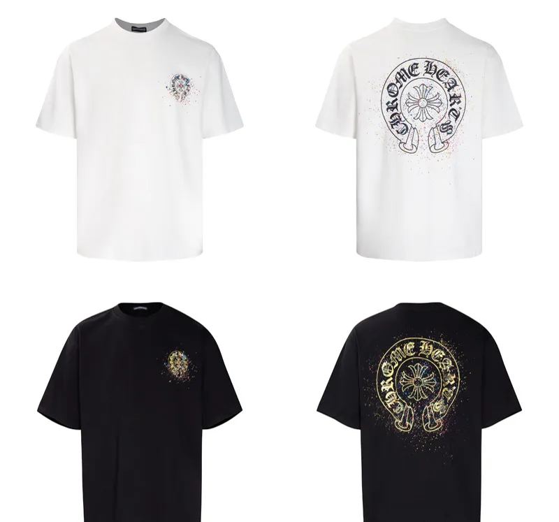 Chrome Hearts リラックスフィット！毎日着たい半袖Tシャツ  2色兼用 男女兼用 レディース メンズ 6031