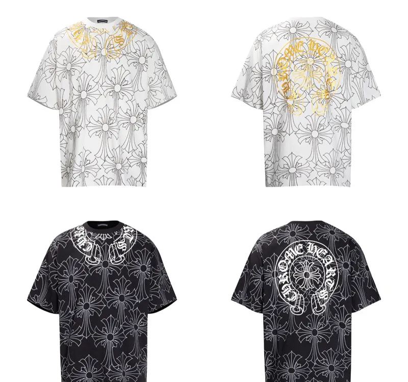 Chrome Hearts クロムハーツ シンプルでエレガント デザイン半袖Tシャツ 2色兼用 男女兼用 レディース メンズ 6042