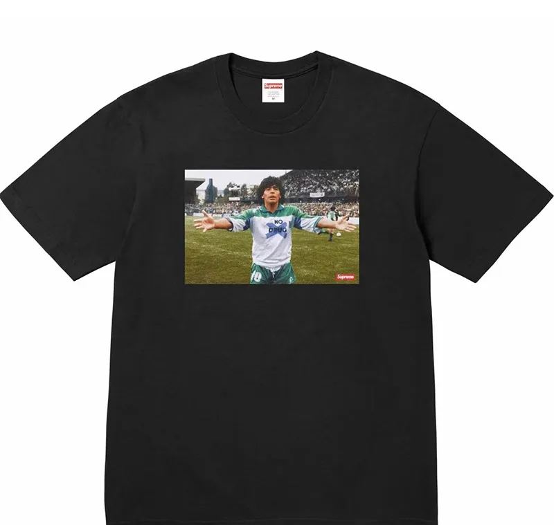 Supreme シュプリーム    動きやすさ重視のカジュアル半袖Tシャツ  2色兼用 男女兼用 レディース メンズ B359