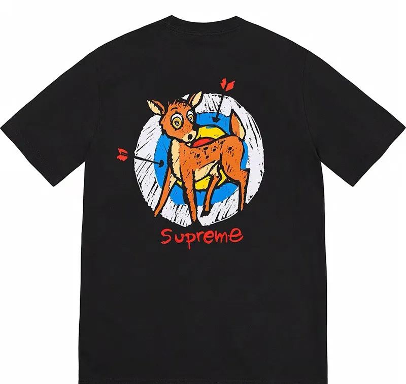 Supreme シュプリーム    通気性抜群 夏用の快適半袖シャツ  2色兼用 男女兼用 レディース メンズ B309