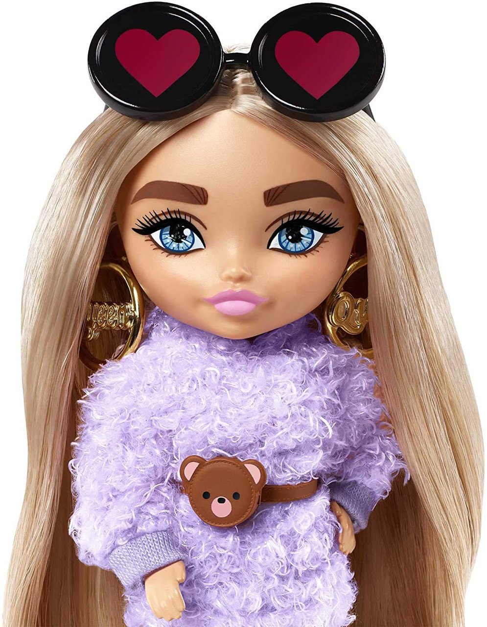 Barbie Extra Minis Doll #4 - Fluffy Purple Dress
