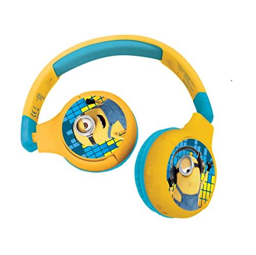 LEXIBOOK Despicable Me Minions Bluetooth Wired Foldable Headphones