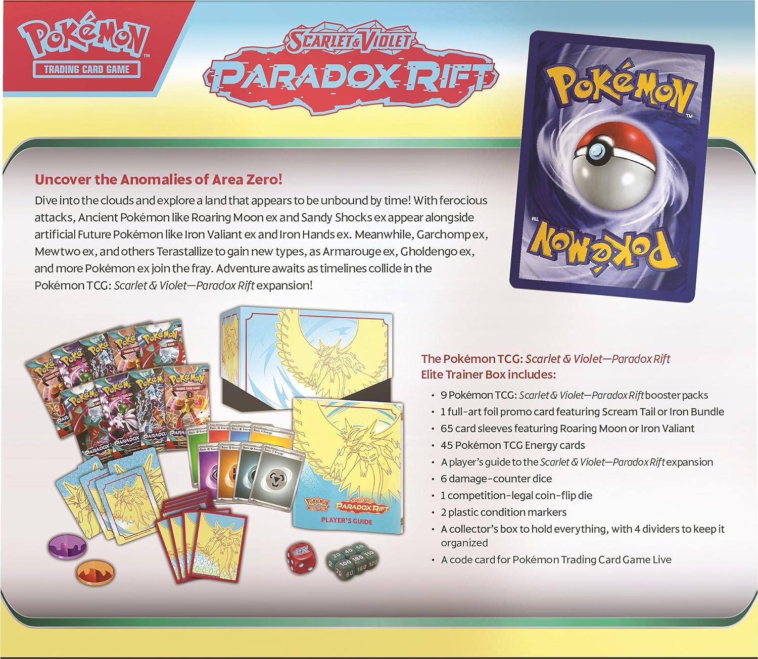 Pokemon TCG: Scarlet & Violet 4 Paradox Rift Elite Trainer Box - One At Random