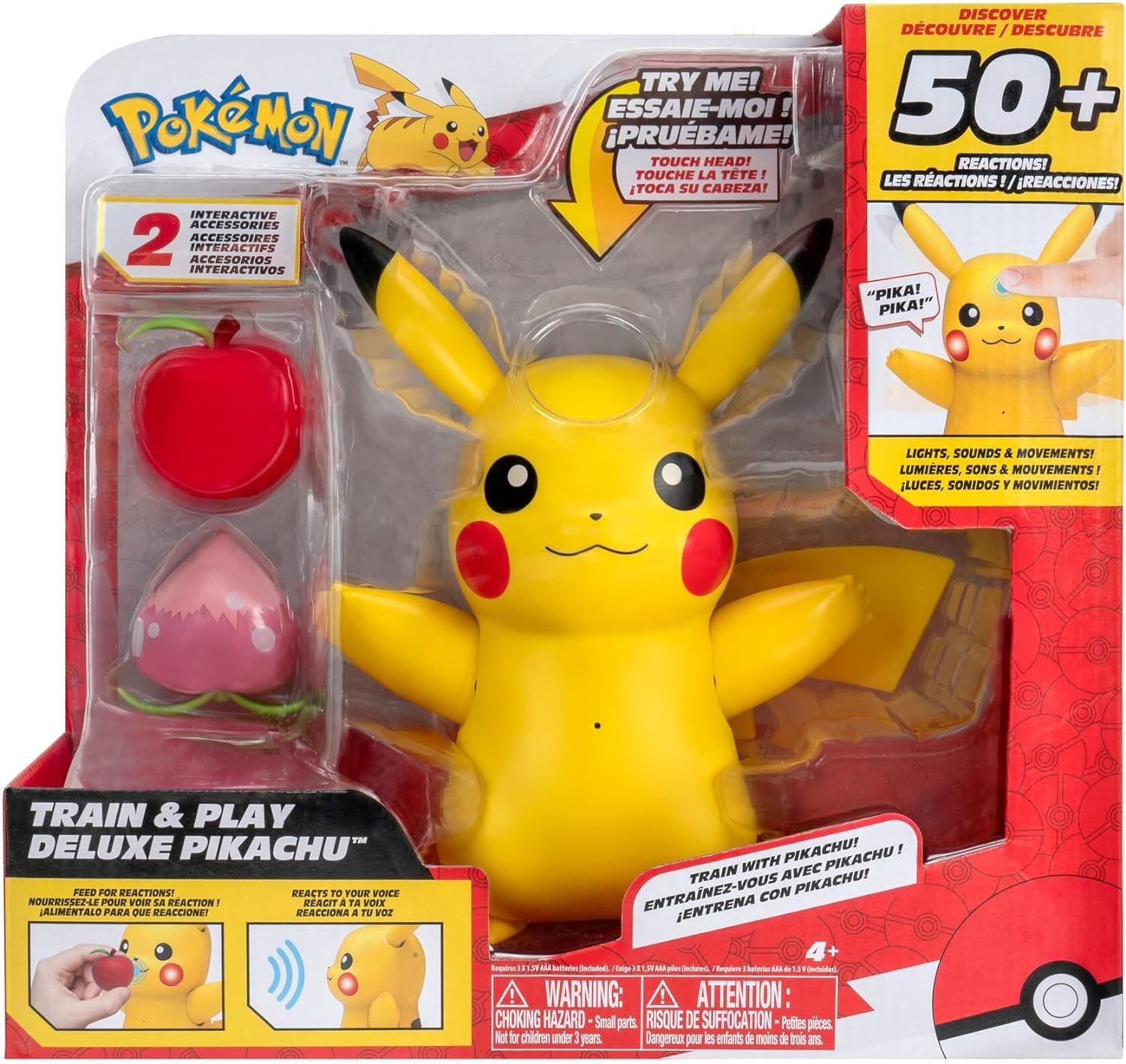 Pokemon - Deluxe Feature Figure Train & Play Pikachu