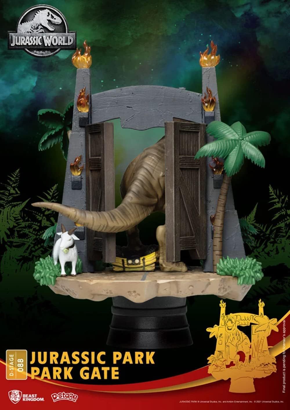 Jurassic Park Beast Kingdom Diorama Park Gate 15 cm