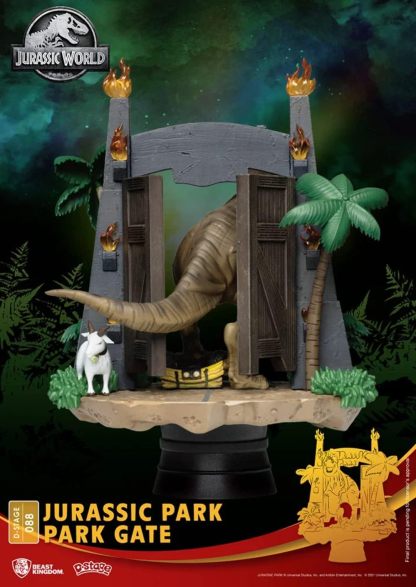 Jurassic Park Beast Kingdom Diorama Park Gate 15 cm