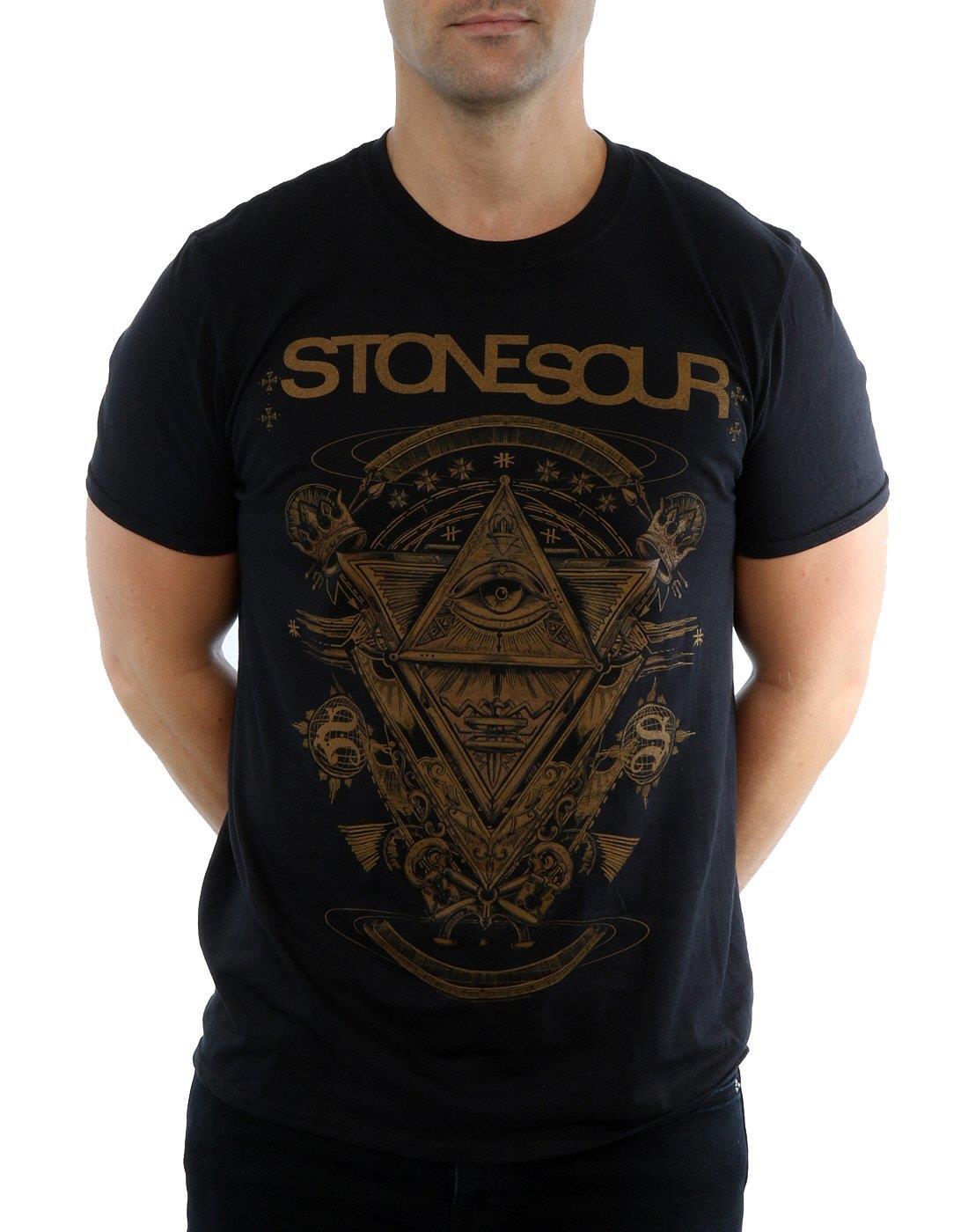Stone Sour Pyramid Mens Black T Shirt: Small