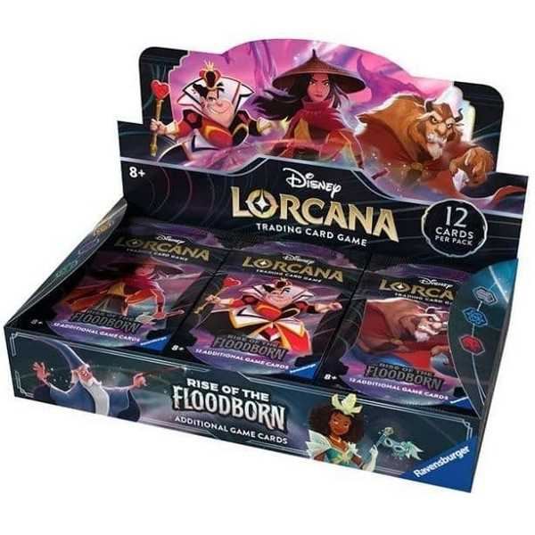 Disney Lorcana Trading Card Game Rise Of The Floodborn Booster Box (24 Packs)