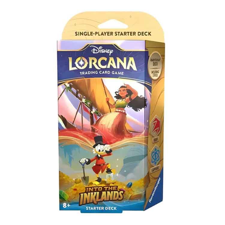 Disney Lorcana Trading Card Game Series 3 Into The Inklands Starter Deck (1 At Random)