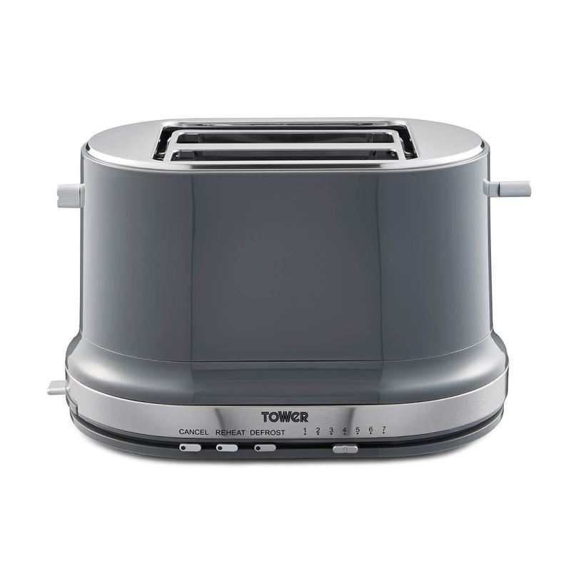 Tower Belle Graphite 2 Slice Toaster UK Plug