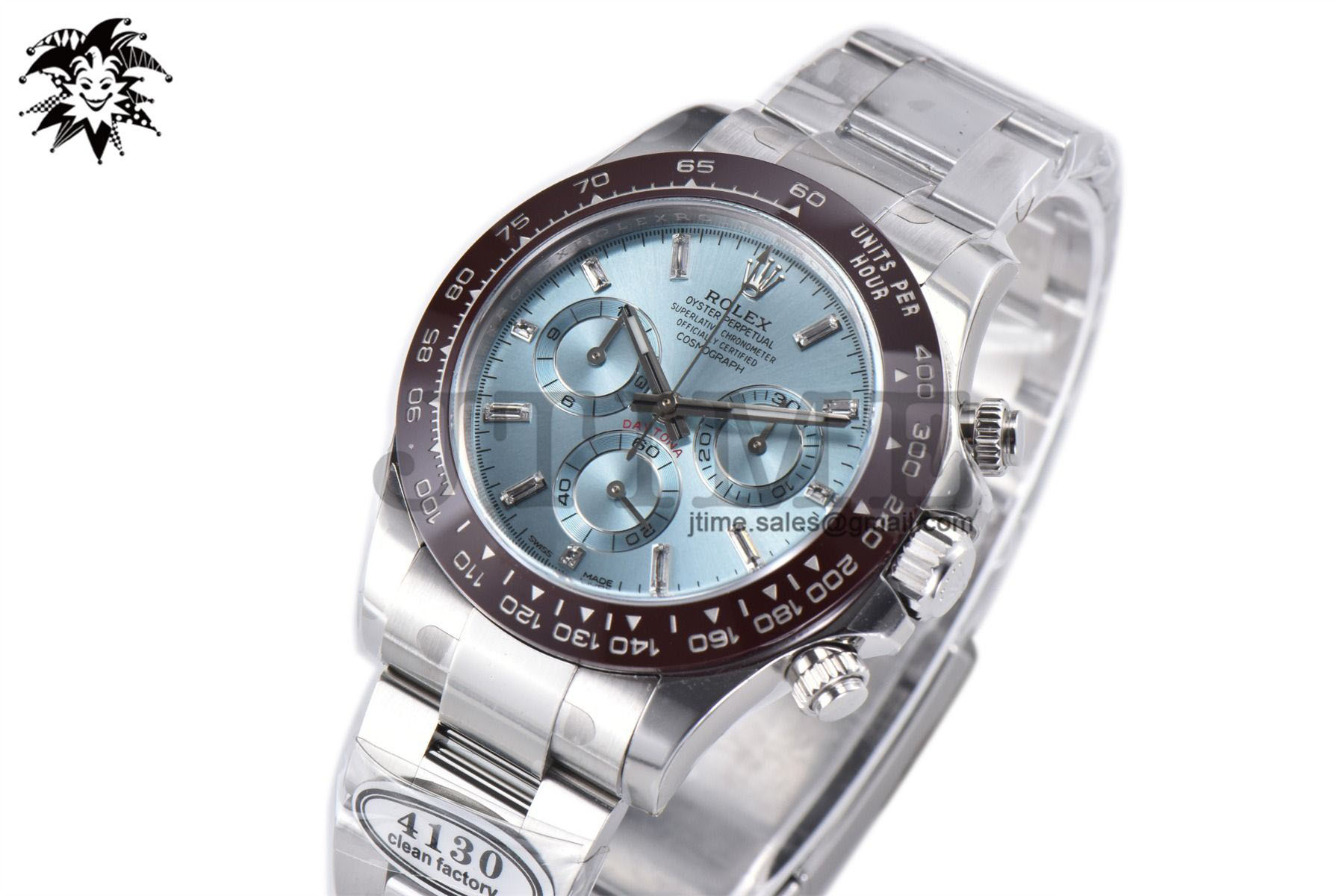 Daytona 116506 Clean 1:1 Best Edition Ice Blue Dial Crystal Markers on SS Bracelet SA4130