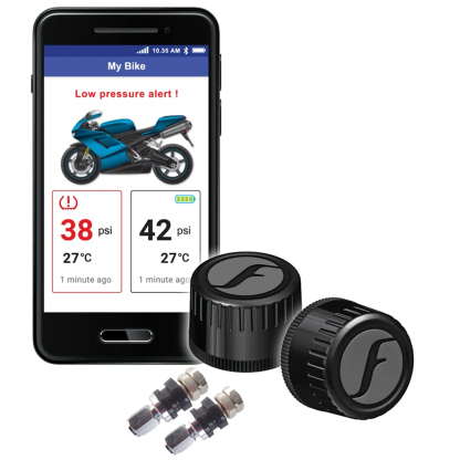 Fobo Bike 2 Smart Bluetooth 5 Tyre Pressure Monitoring System for your Motorcycle