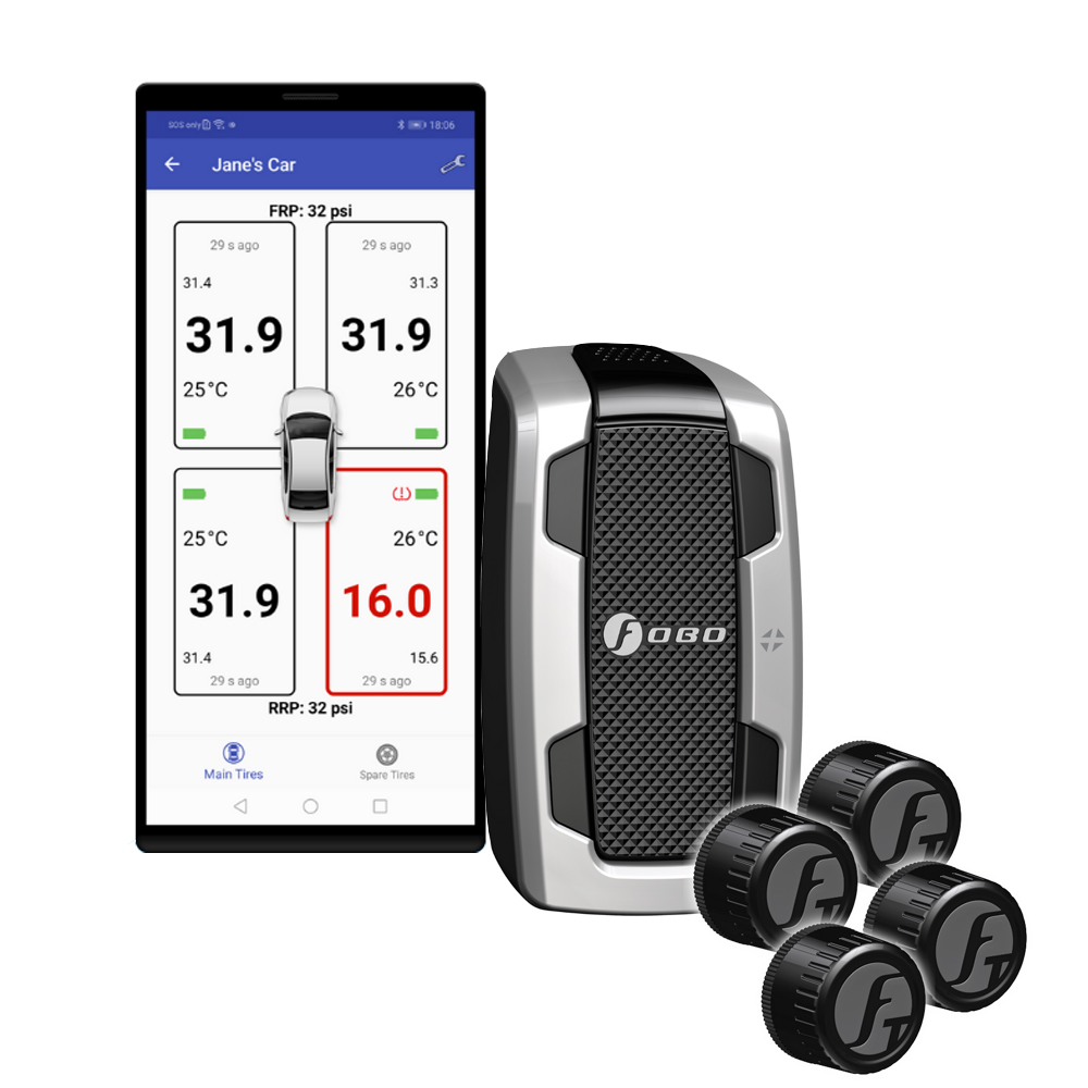 Fobo Tyre 2 Smart Bluetooth 5 Tyre Pressure Monitoring System for your car