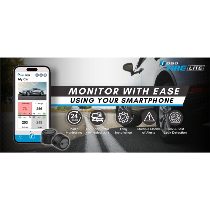 Fobo Tyre Lite Smart Bluetooth 5 Tyre Pressure Monitoring System for your car (New)