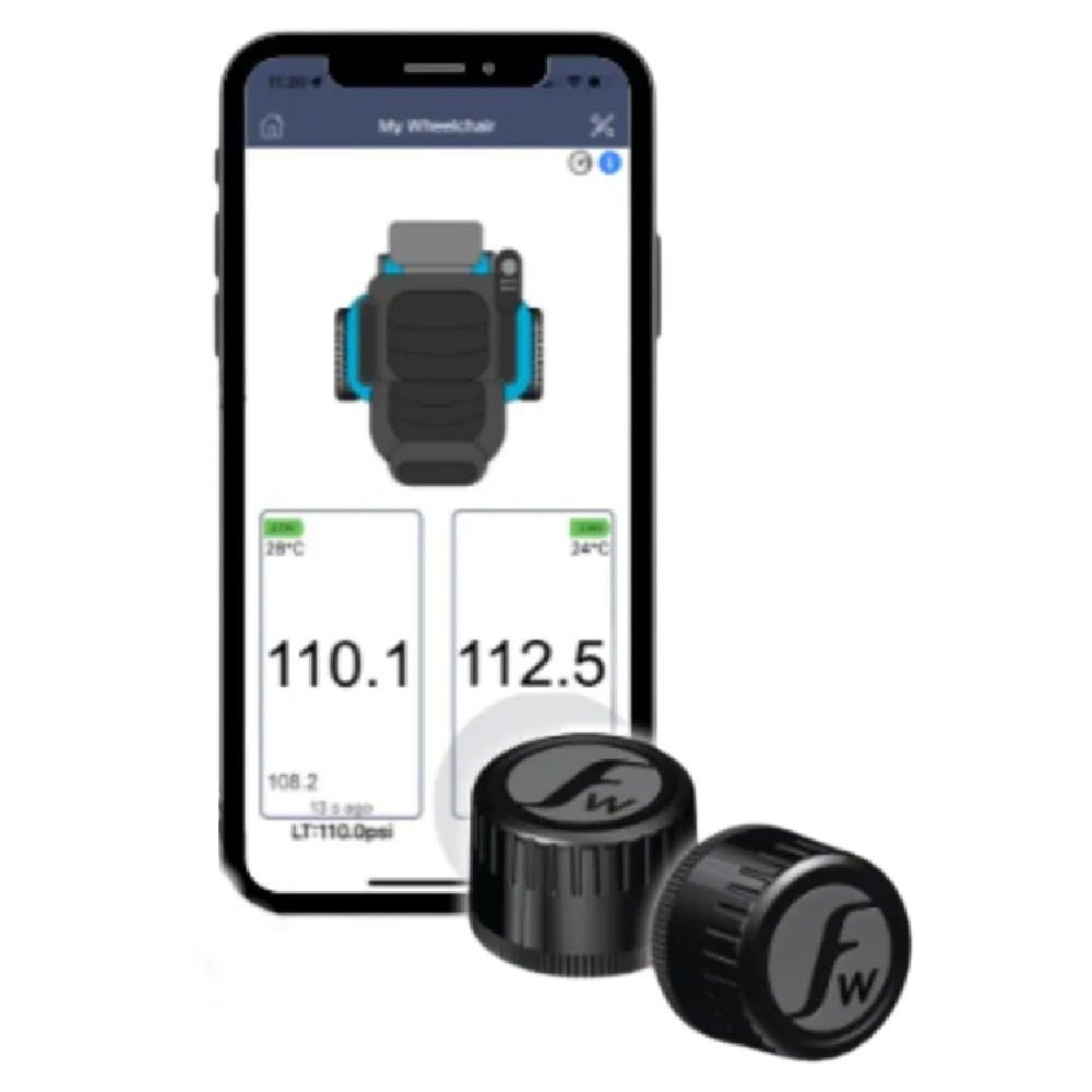 Fobo Wheely Smart Bluetooth 5 Tyre Pressure Monitoring System for your Wheelchair