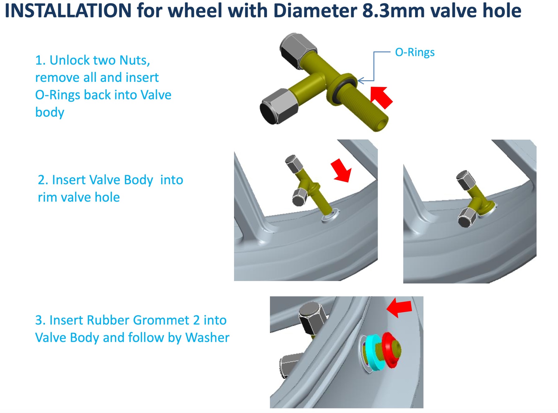 Fobo T-Valve for Tyre Pressure Monitoring Sensors (Sold individually)