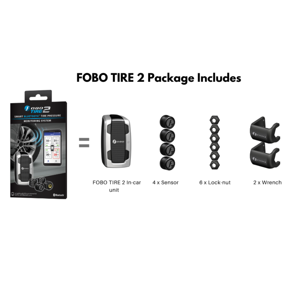 Fobo Tyre 2 Smart Bluetooth 5 Tyre Pressure Monitoring System for your car