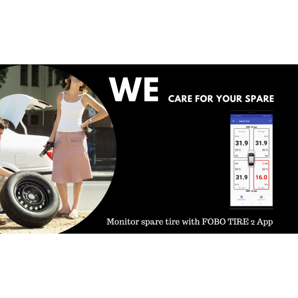 Fobo Tyre 2 Smart Bluetooth 5 Tyre Pressure Monitoring System for your car