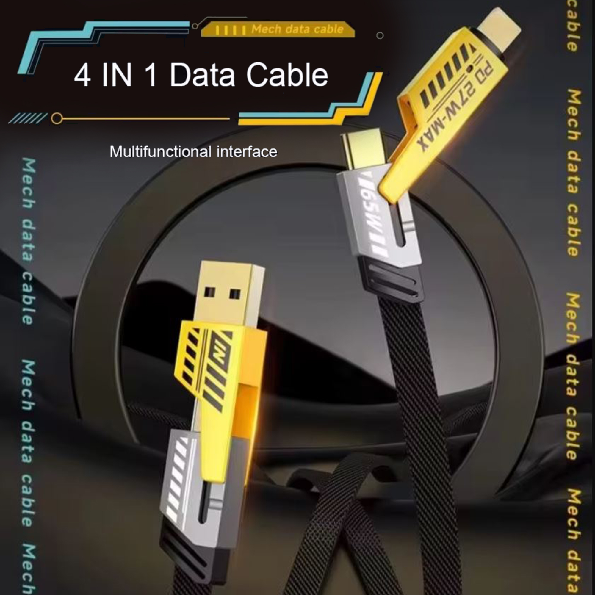 4 in 1 USB Charging Cable Data Transfer