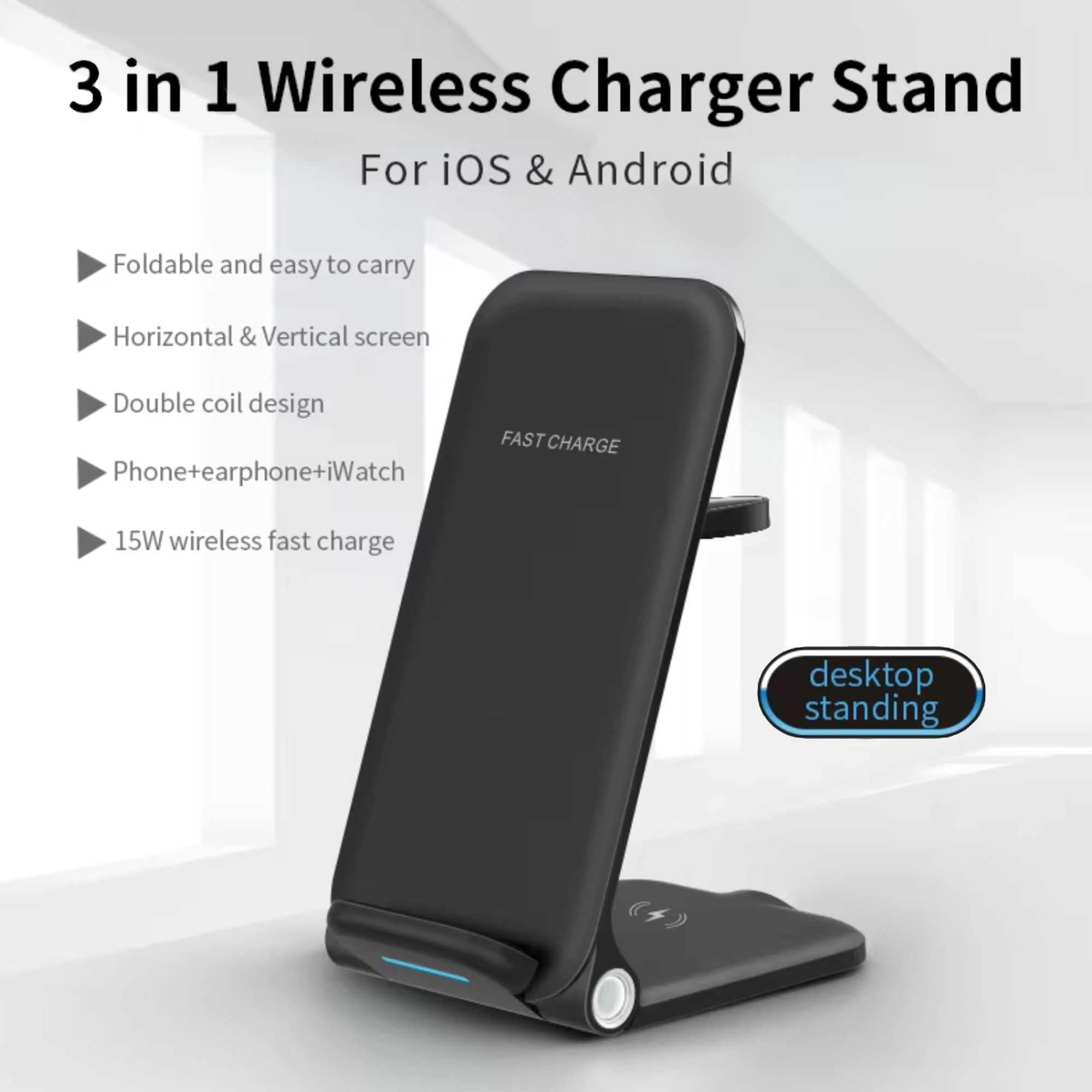 3 in 1 Wireless Charger Stand