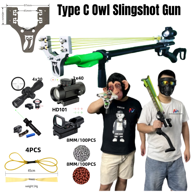 Dragon Semi-automatic 40BB Hunting slingshot Rifle Slingbow