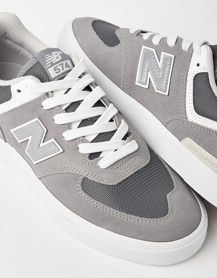 NB NUMERIC - 574 Vulc (Grey/White) Skate Shoes