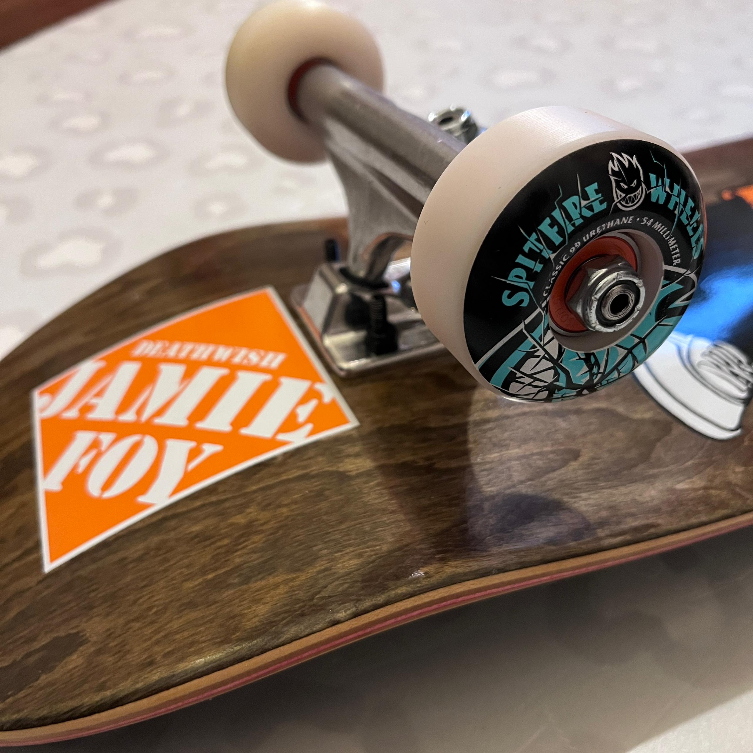 DEATHWISH - Foy Tool Man 8.125" Complete Skateboard (Independent Trucks + Spitfire Wheels Setup Promo!)