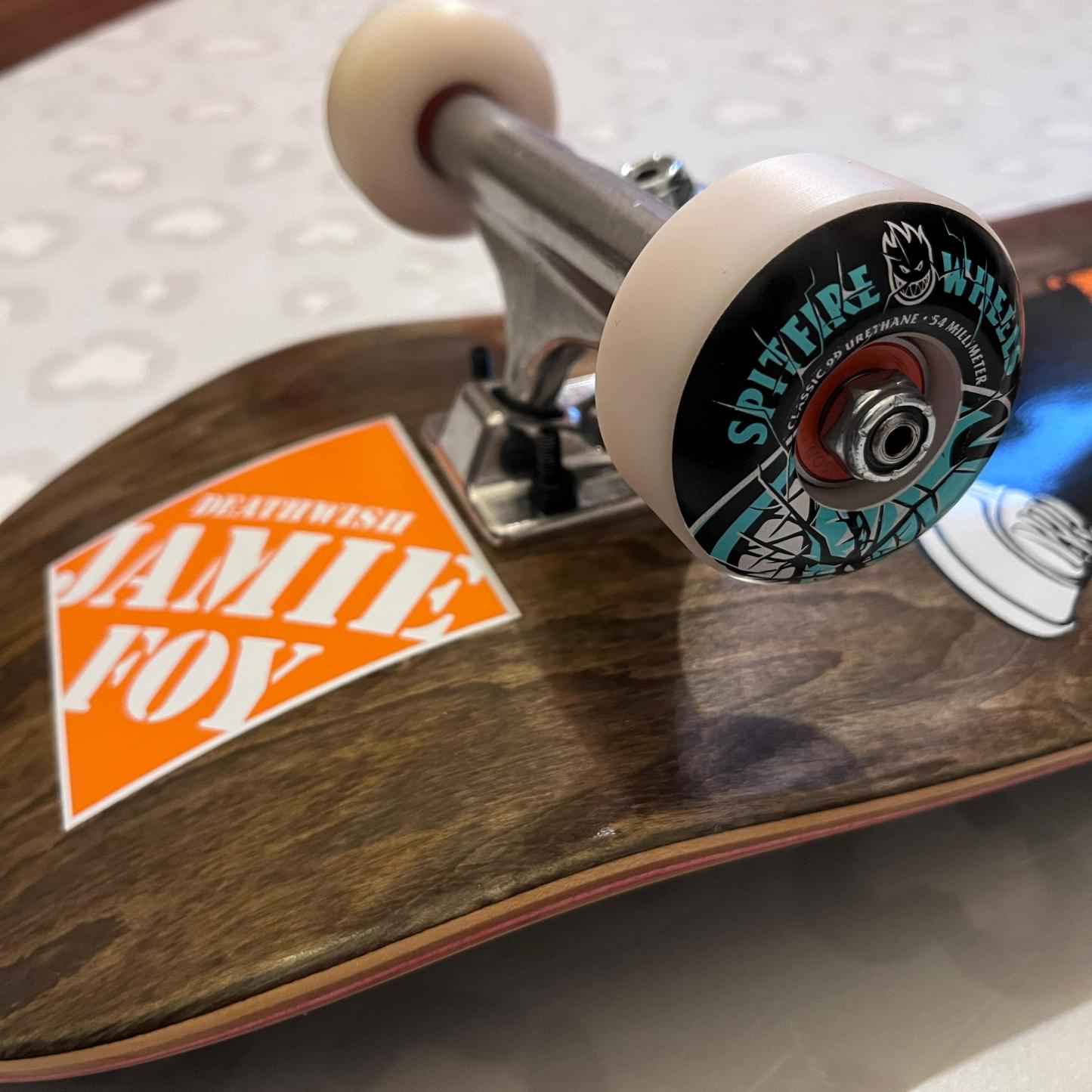 DEATHWISH - Foy Tool Man 8.125" Complete Skateboard (Independent Trucks + Spitfire Wheels Setup Promo!)