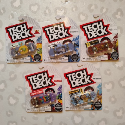 TECH DECK - Plastic Singles 30mm Fingerboard (Set B) 