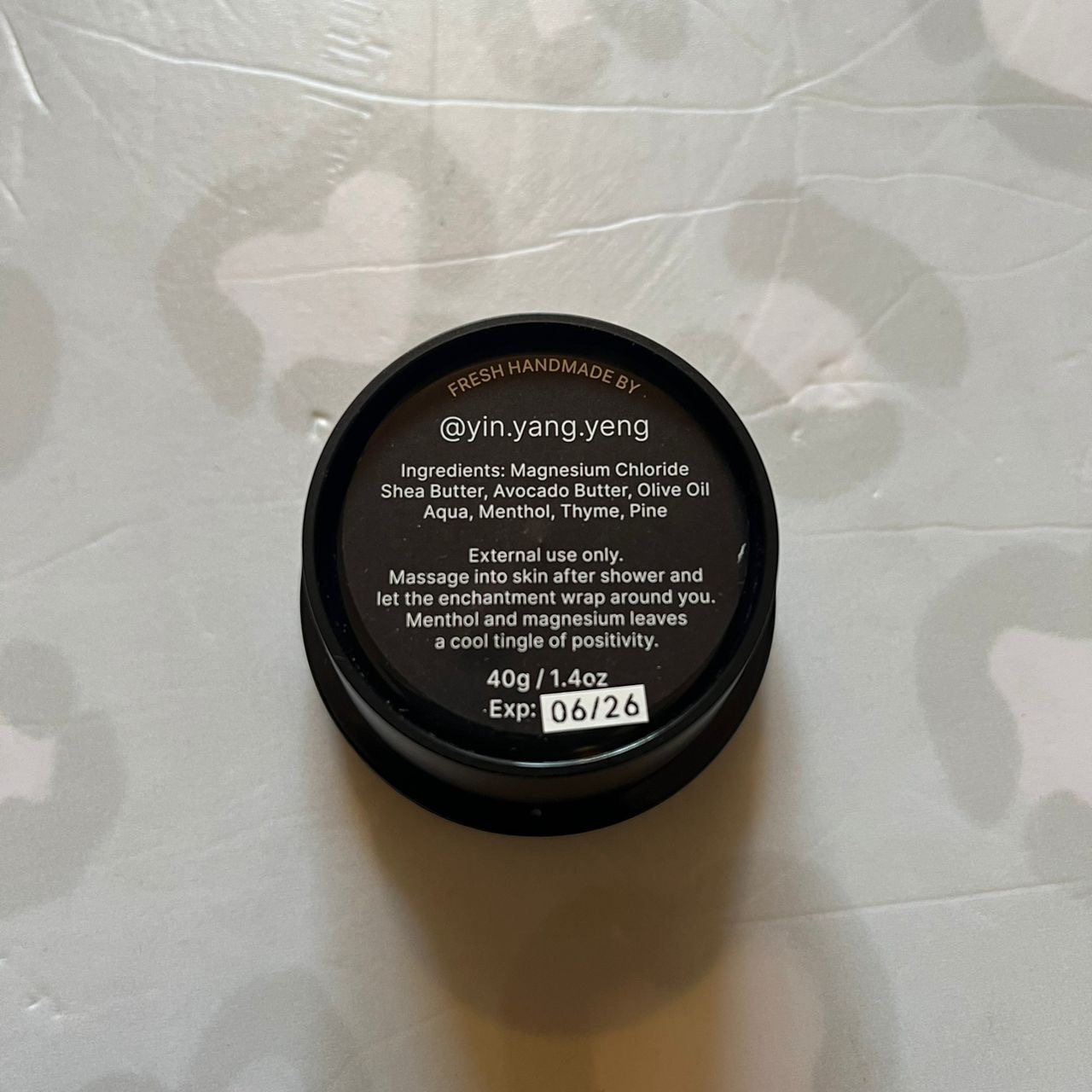 YIN YANG YENG - Magnesium Rub