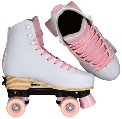 PLAYLIFE - Classic Pale Rose Adjustable Roller Skates