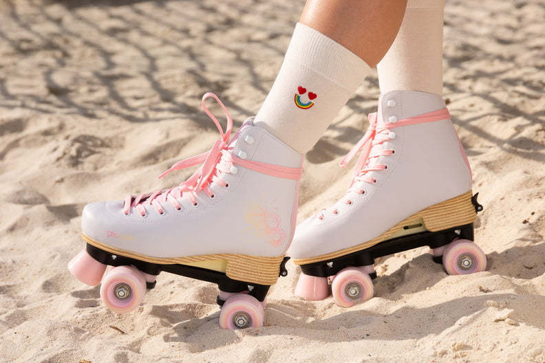 PLAYLIFE - Classic Pale Rose Adjustable Roller Skates