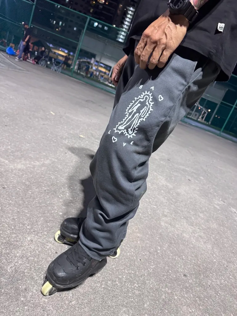 WHEEL LOVE - Dickies Pants Customised By Bao Goods (Waist 35" / Green)