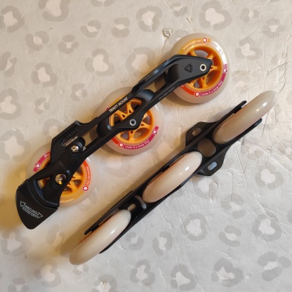 POWERSLIDE - Elite 100mm Trinity Inline Skate Frameset (Black / Yellow)