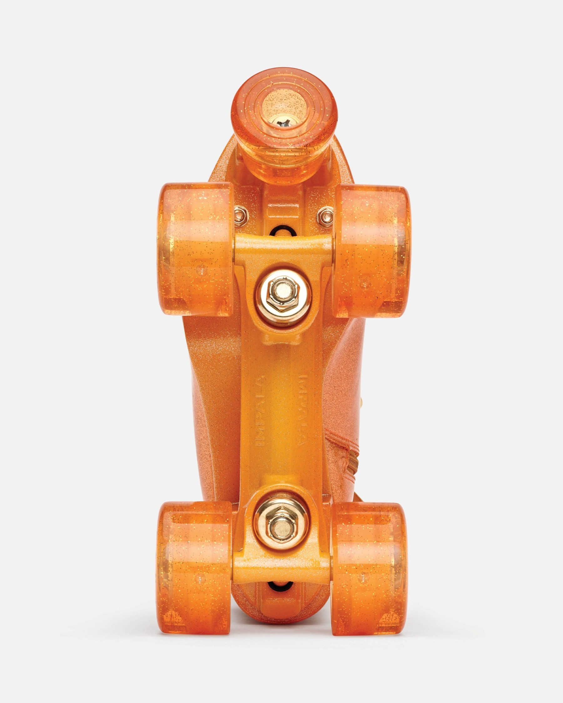 IMPALA - Marawa High Heel Orange Sparkle Quad Roller Skates
