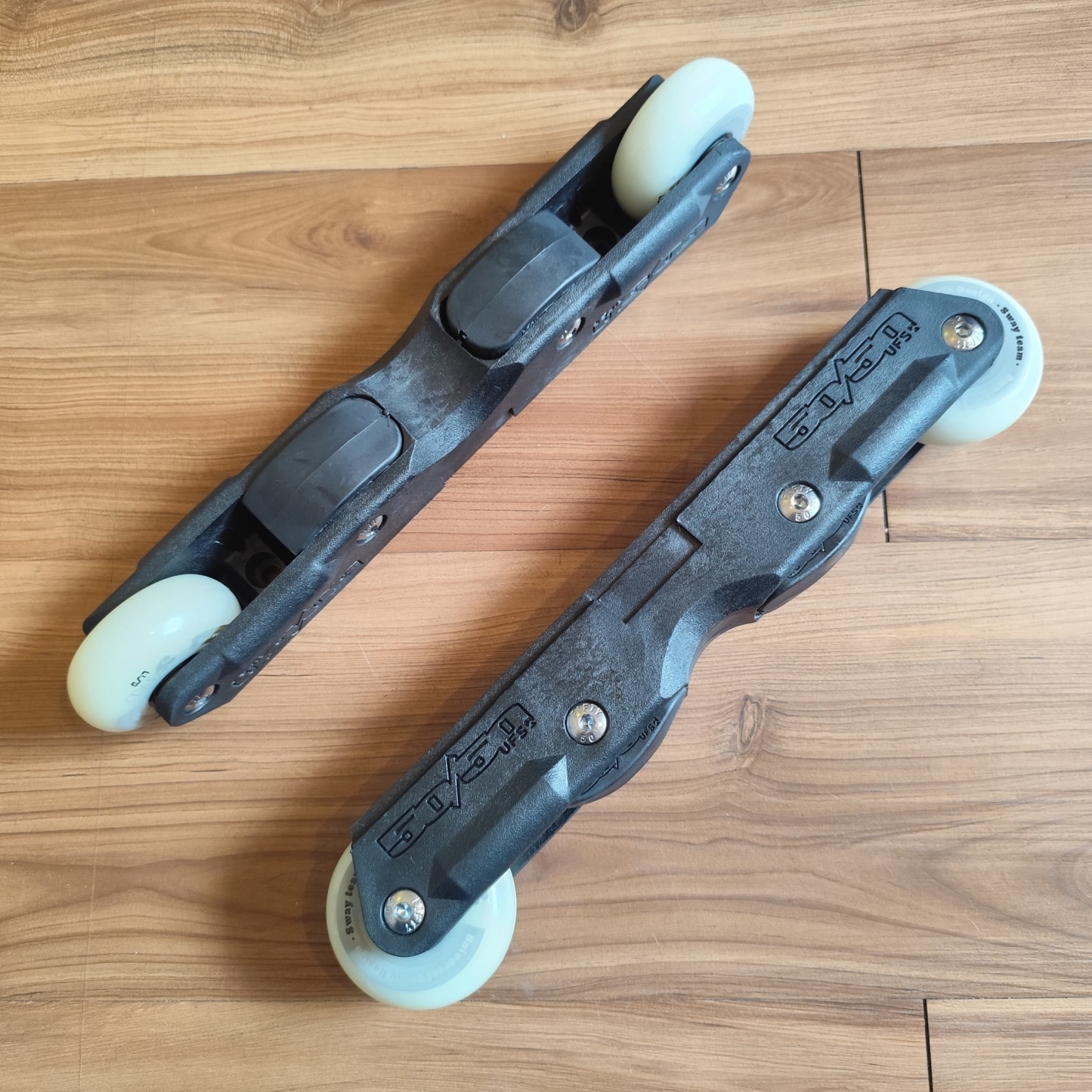 50/50 - Black V2 Balance UFS Aggressive Inline Skate Frameset (USD Wheels Promo)
