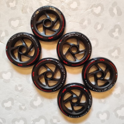 PLAYLIFE - 110mm Black Inline Skate Wheels