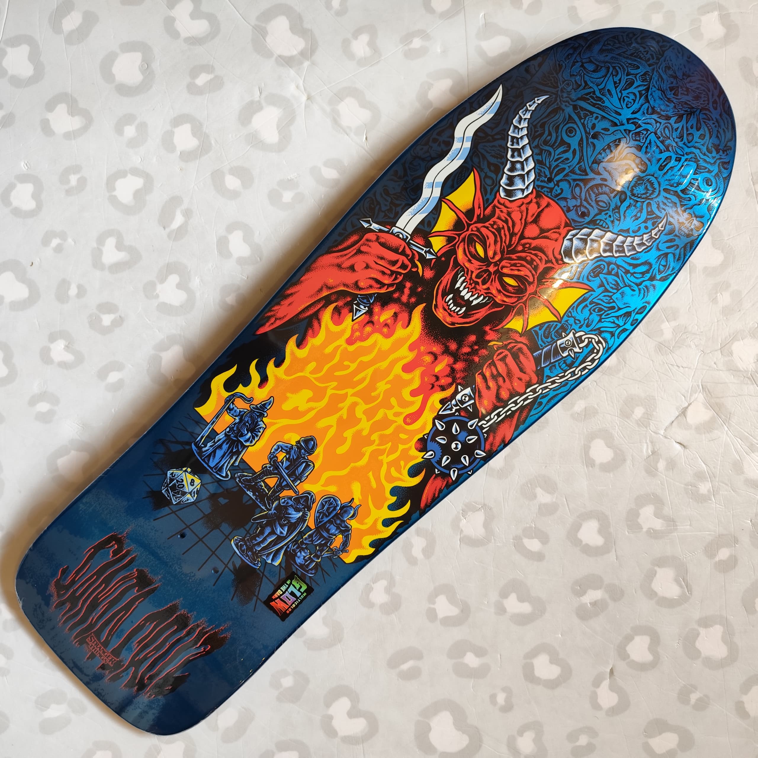 SANTA CRUZ - Stranger Things Knox Hellfire Pit 10.7" Skateboard Deck