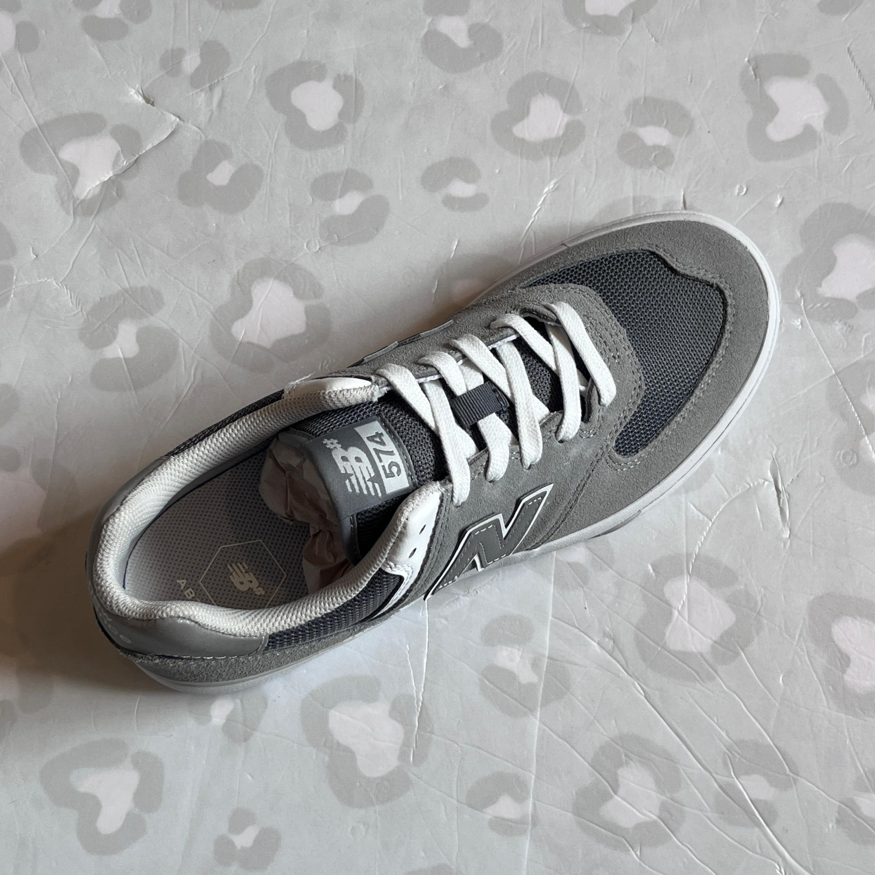 NB NUMERIC - 574 Vulc (Grey/White) Skate Shoes