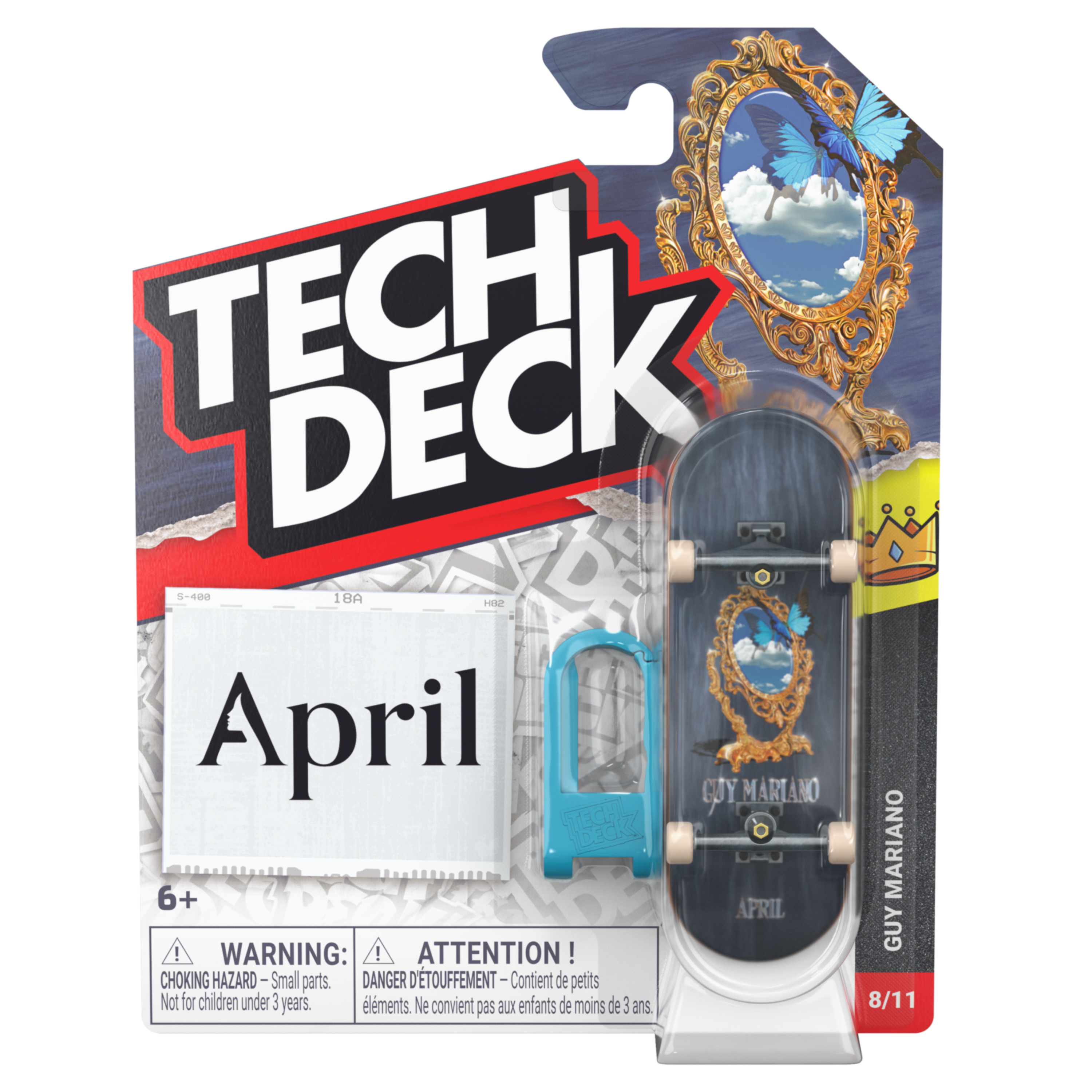 TECH DECK - Set A M62 Plastic Single 30mm Fingerboards