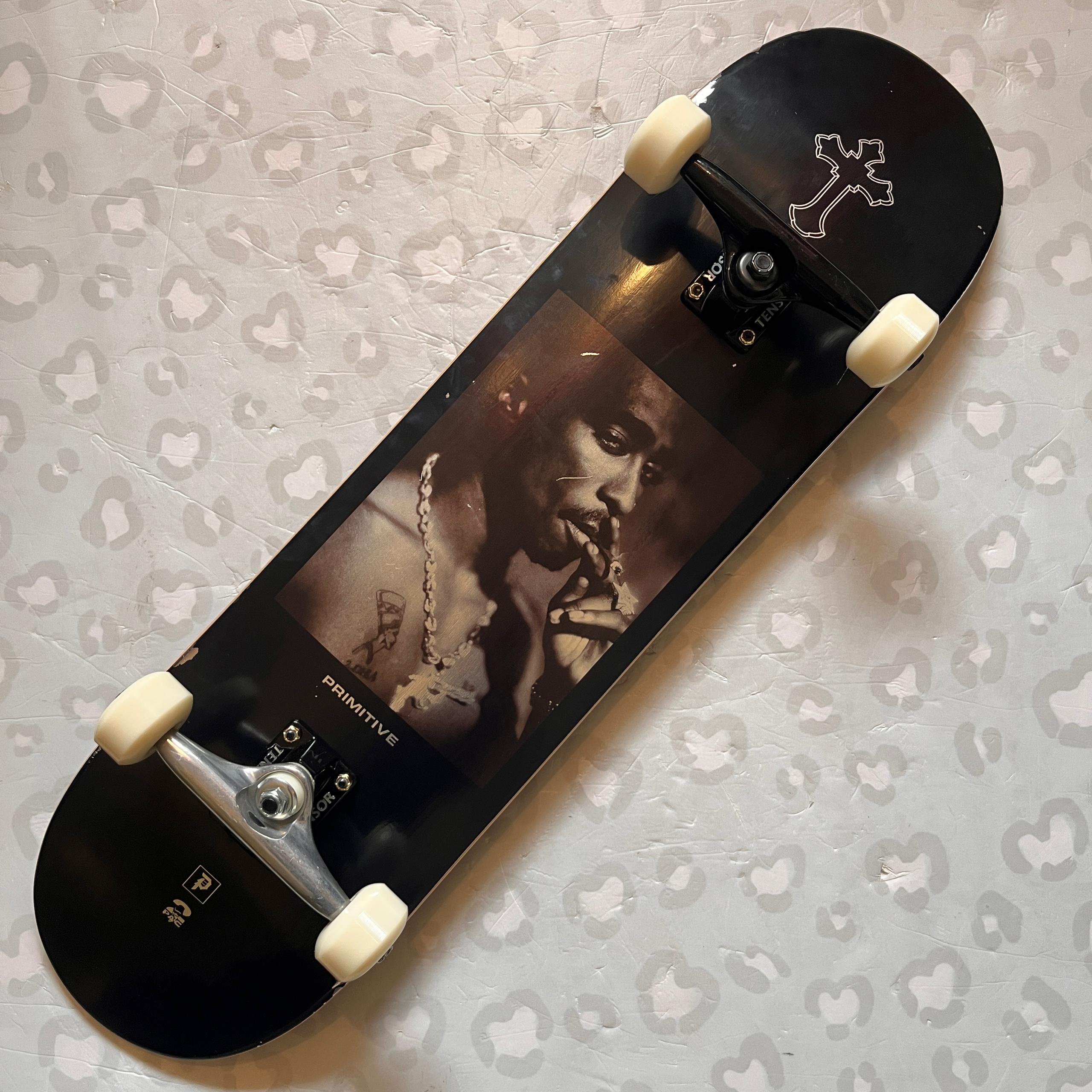 PRIMITIVE - Tupac Platinum 8.25" Complete Skateboard (Tensor + Thrasher Promo)