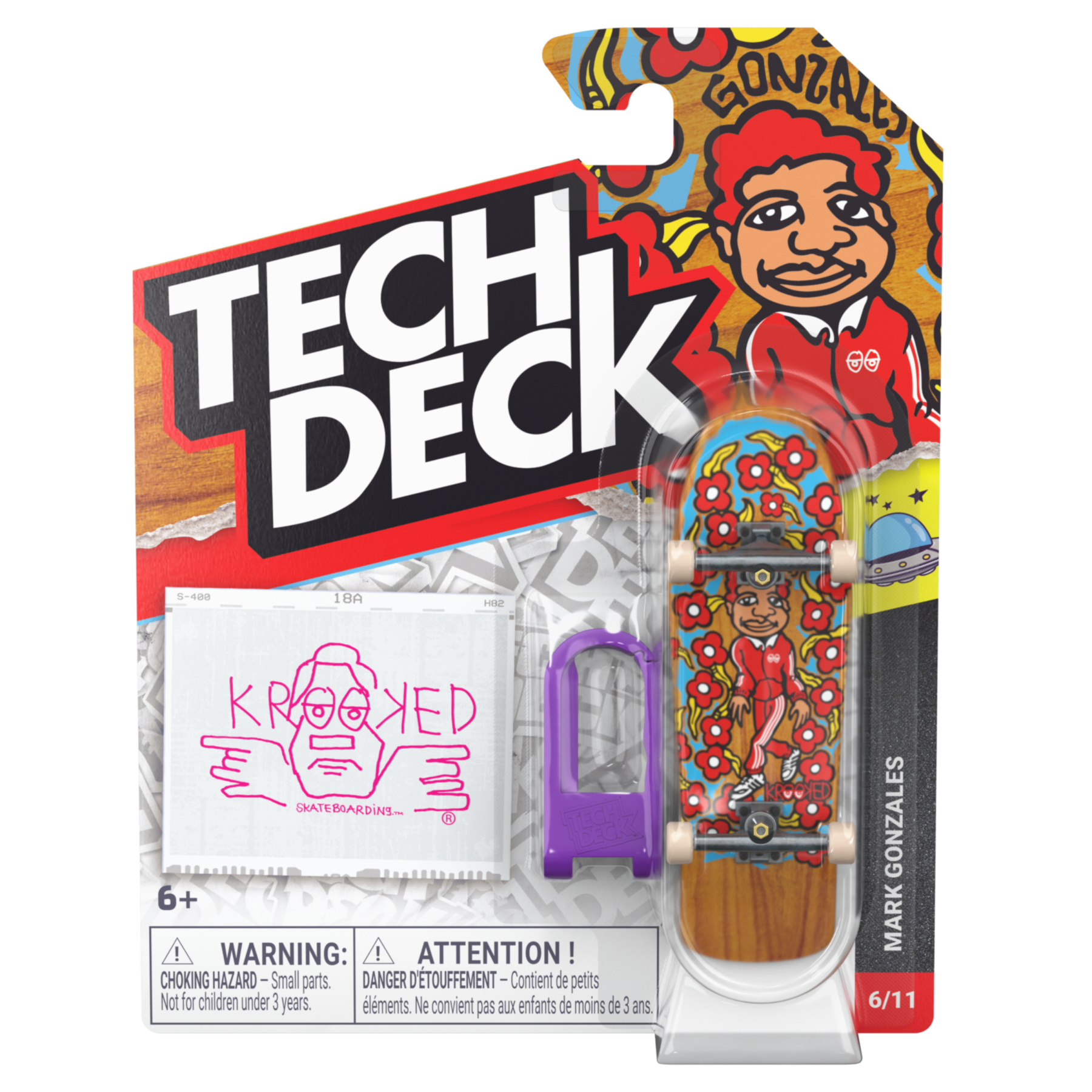 TECH DECK - Set B M62 Plastic Single 30mm Fingerboards