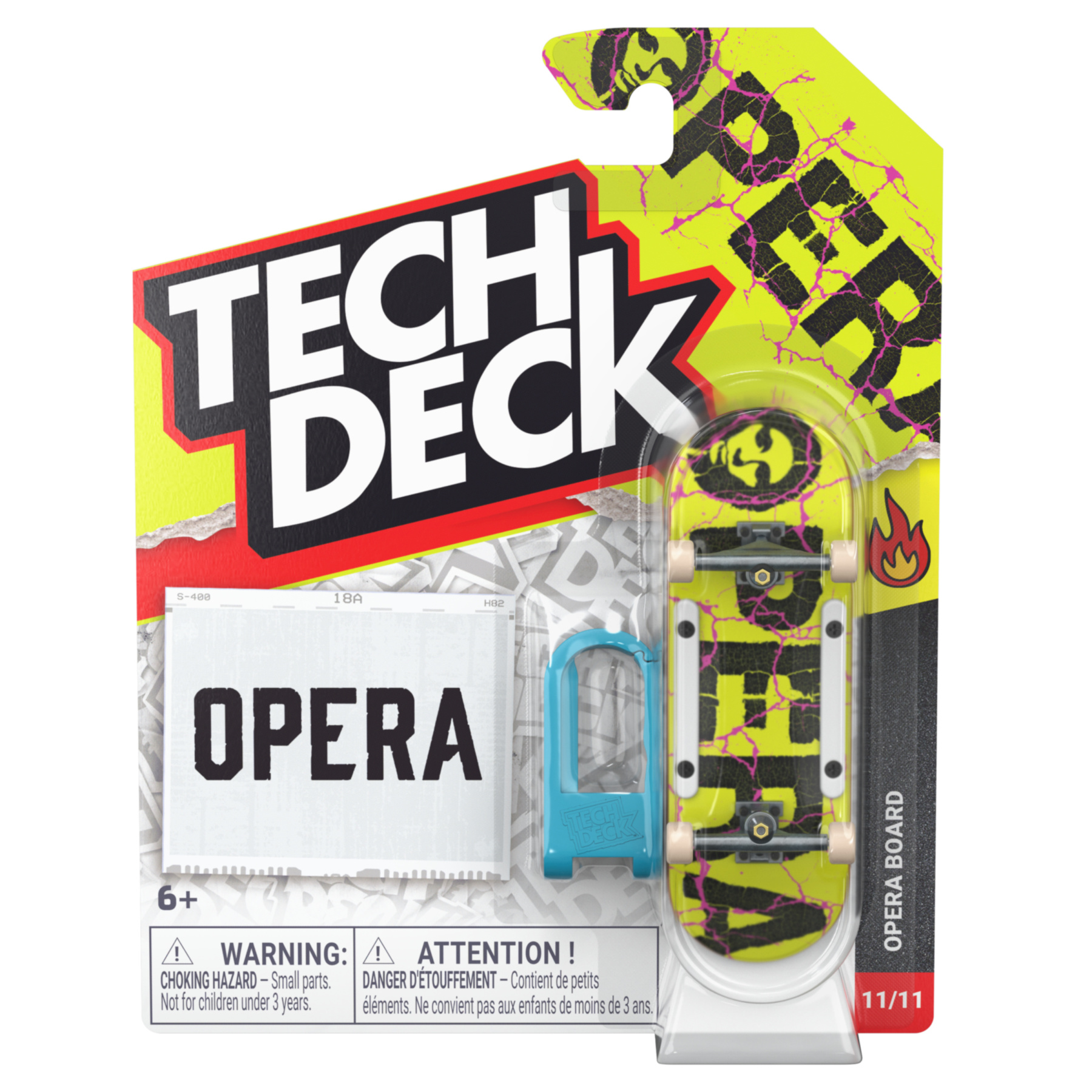 TECH DECK - Set B M62 Plastic Single 30mm Fingerboards