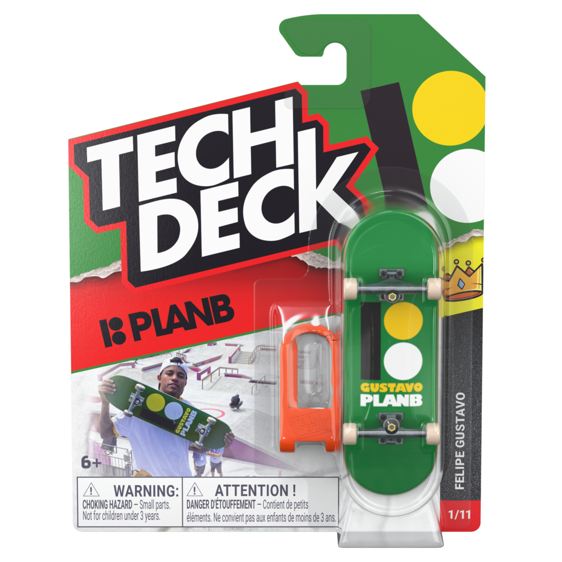 TECH DECK - Set B M62 Plastic Single 30mm Fingerboards