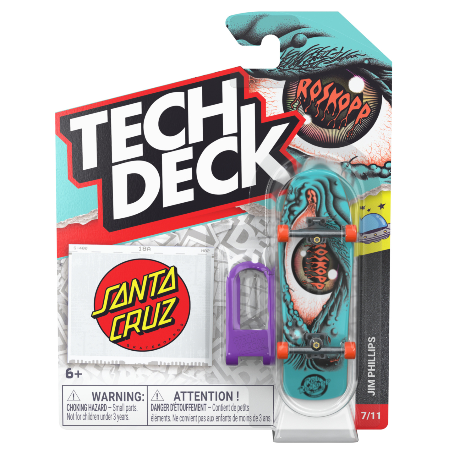TECH DECK - Set B M62 Plastic Single 30mm Fingerboards